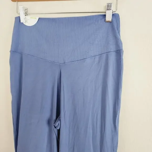 Aerie Offline Real Me High Waisted Crossover Super Flare Legging Marbled Blue XL - Picture 8 of 13